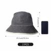 2 Pack Sauna Hat Wool Sauna Cap Heat Protection Hat for Men and Women, Head Heat Protection Accessories for Steam Room, Spa and Sessions view 4