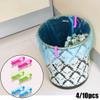 Plastic Bin Bag Clips for Trash Can 4-Pack or 10-Pack Waste Bin Bag Holders, Adjustable Notch Design Garbage Bag Clamps for Kitchen, Office &(10Pcs,Green) view 4