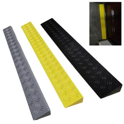 0.4" ~ 4" Rise Plastic Threshold Ramp, Entry Ramp for Home/Door/Floor/Indoor Step(39in Length)(Black,100x5x1.5cm)