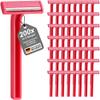 200 Disposable Razors with 2 Blades - Versatile and Hygienic Razors for Everyday Use - Perfect for Precise and Comfortable Shaving - Double Edge Pink view 1