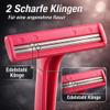 200 Disposable Razors with 2 Blades - Versatile and Hygienic Razors for Everyday Use - Perfect for Precise and Comfortable Shaving - Double Edge Pink view 2
