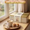 Vicenzi Millefoglie Assorted Filled Puff Pastry Cookies Gift Tin 390g for Mothers Day Gifts - 4 Flavors Chocolate, Milk Cream, Raspberry, Apricot Vanilla Italian Biscuits, Great Gifts for Mums view 4
