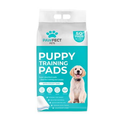 Pawfect Pets Puppy Pads |House Training Pads for Puppies and Dogs - 50 Pack, White