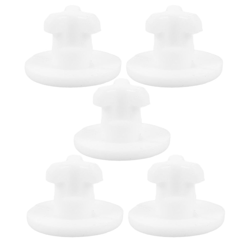 JEWEDECO 5pcs Silicone Seal Plug Sealing Plug for Lids 0.59x0.59x0.39in Round Silicone Leak Stopper Good Sealing Effect for Lunch Box Lid Take Food