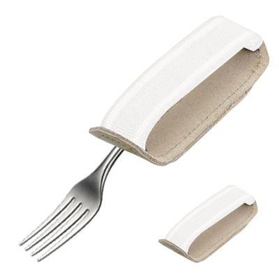 Cutlery Cuff - Adjustable Elastic Hand Strap for Holding Utensils, Portable Eating Aid | Writing and Eating Assistance Tool for Seniors or People with Weak Grip