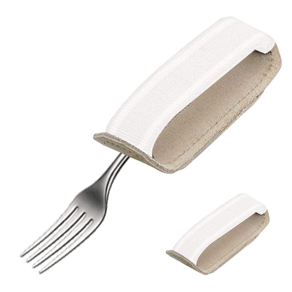 Cutlery Cuff - Adjustable Elastic Hand Strap for Holding Utensils, Portable Eating Aid | Writing and Eating Assistance Tool for Seniors or People with Weak Grip