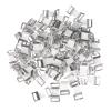 MAGICLULU 100pcs Buckles Tape Buttons Elastic Aluminum Fastening Hooks Sturdy Hold Package in Place for Bandaging Supplies and Use view 1