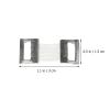 MAGICLULU 100pcs Buckles Tape Buttons Elastic Aluminum Fastening Hooks Sturdy Hold Package in Place for Bandaging Supplies and Use view 2