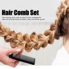 5Pcs Hair Comb Set with Round Teeth Paddle Brush, Detangling Scalp Massage Combs for Home and Barbershop Use, Includes Airbag Wide Tooth Pointed Tail Styling Brushes view 4