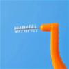 10pcs Interdental Brushes Angled L-Shaped Dental Cleaning Nylon Floss Picks for Plaque Removal(Pink) view 3