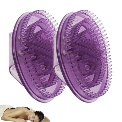 2PCS Meridian Massage Brush for Belly, Meridian Pressure Body Brush, Hand Held Meridians Pressure Massager, for Back, Neck, Arms, Feet, Legs, Hands