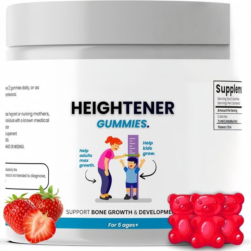 Heightener Gummies Natural Height Growth for Kids, Sleep Growth Gummies