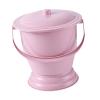 siduytin Chamber Pot Urine Toilets Conveniently Designed with Lid for Easy Handling Male Female While Traveling Or At Home Chamber Pot Urine Toilets Bottle Container , Red , 23.7x23x19cm view 1