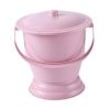 siduytin Chamber Pot Urine Toilets Conveniently Designed with Lid for Easy Handling Male Female While Traveling Or At Home Chamber Pot Urine Toilets Bottle Container , Red , 23.7x23x19cm view 3