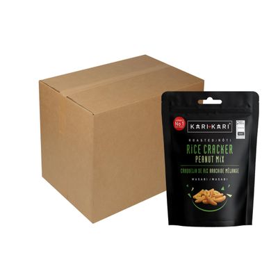 KARI KARI Rice Crackers & Peanuts Wasabi 50g (Pack of 12)