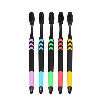 10 Pieces Packed Soft Bristle Black Hair Ultra-Fine Beauty Toothbrush Couple Suit Cleaning Tools