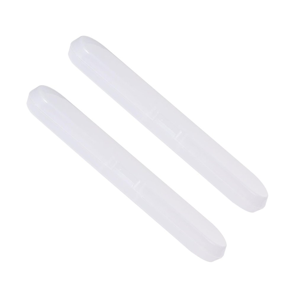 2pcs Thermometer Box Digital Thermometer Storage Box White Plastic Material Compact Design Keeps Clean and Tidy Easy to Carry Suitable for Travel and Home Use