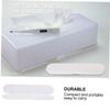 2pcs Thermometer Box Digital Thermometer Storage Box White Plastic Material Compact Design Keeps Clean and Tidy Easy to Carry Suitable for Travel and Home Use view 3
