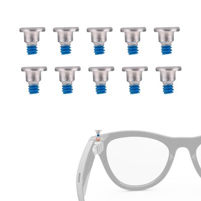 10pcs Smart Glasses Screws, 0.25x0.2cm/0.1x0.08in Silver Replacement Screws Glasses Accessories Repair Kit Compatible with Meta Skyler