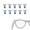 10pcs Smart Glasses Screws, 0.25x0.2cm/0.1x0.08in Silver Replacement Screws Glasses Accessories Repair Kit Compatible with Meta Skyler view 1
