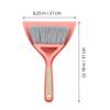 Tofficu Mini Broom and Dustpan Set Cleaning Brush Odor-resistant Plastic with Hanging Holes for Everyday Cleaning view 2
