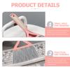 Tofficu Mini Broom and Dustpan Set Cleaning Brush Odor-resistant Plastic with Hanging Holes for Everyday Cleaning view 3