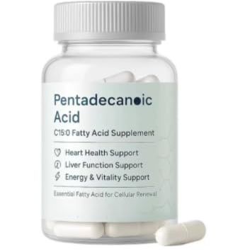 Pentadecanoic- Acid, C15:0 - Sourced from High-Altitude Sheep Milk -Heart Health with Liver Function