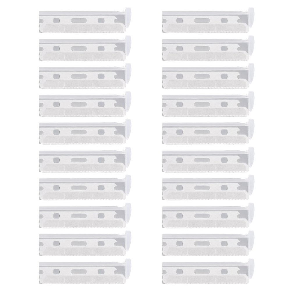 20pcs Replacement Blades for Tweezerman Facial, Stainless Steel Refills for Women Peach Fuzz Remover & Exfoliating Blades Smooth Radiant Skin