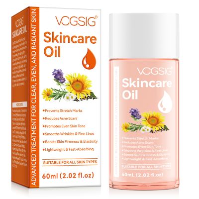 Skincare Oil Scar Treatment,Improve the Appearance of Scars,Stretch Marks and Skin Tone,Smooths Wrinkles & Fine Lines-Face & Body Moisturizer,All Skin Types-2.0 oz