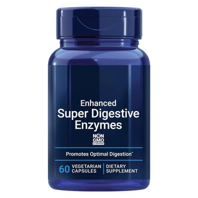 Enhanced Super Digestive Enzymes Vegetarian Capsules - 60 Count per Bottle