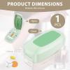 Portable Pill Cutter, Adjustable 1/2 1/3 1/4 Pill Cutter and Splitter for Multiple Tablet Taker Household Gadget Accurate Centering Alignment Device (Green or White)(Green) view 2