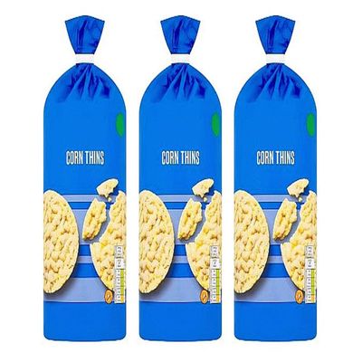 Corn Thins, 180g, Suitable for Vegetarians and Vegans,Pack Of 3