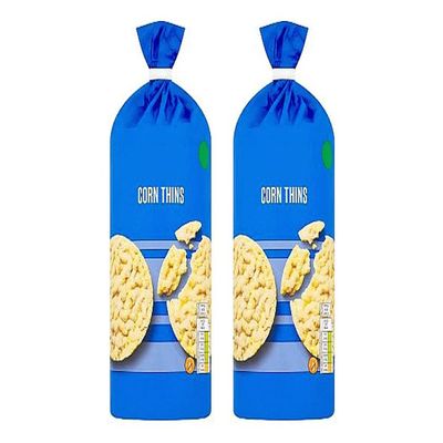 Corn Thins, 180g, Suitable for Vegetarians and Vegans,Pack Of 2