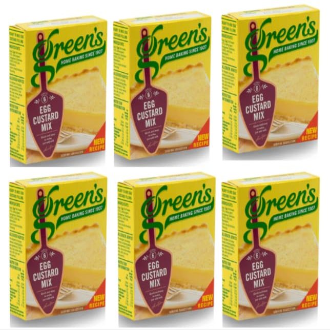 Green's Egg Custard Mix, Home Baking Since 1902 - (Pack of 6)