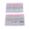 ASAKKURA Stainless Steel Flat Tip Tweezers with Heart Design for Precise Hair Removal and Makeup Application 24pcs Anti-Slip Eyebrow Clip Featuring Perfectly Aligned Tips view 1