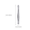 ASAKKURA Stainless Steel Flat Tip Tweezers with Heart Design for Precise Hair Removal and Makeup Application 24pcs Anti-Slip Eyebrow Clip Featuring Perfectly Aligned Tips view 2