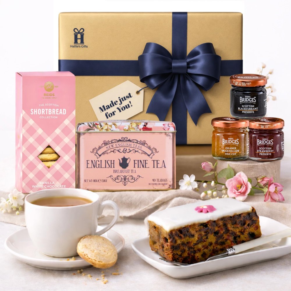 Hattie's Gifts Tea Lovers Gifts for Women, Afternoon Tea Hamper for 2