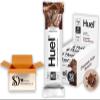 Huuel Complete Nutrition Bar Chocolate Fudge Brownie 12 x 55g High Protein Plant-Based Snack Bars | Low Sugar, High Fibre, Vegan Chocolate, Under 200 Calories