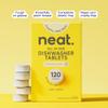 Neat Eco Dishwasher Tablets (120 Pack) Powerfully Plant Based, Plastic-Free Packaging for Sparkling Clean Dishes Natural Cleaning Solution view 3