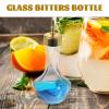 Ciieeo Glass Cocktail Mixer 30Ml Vintage Bitters Bottle with Golden Lid for Bartenders and Cocktail Garnish Preparation view 3