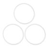 MAGICLULU Bento Lunch Box Silicone Seal Rings 3Pcs 12Cm Inner Diameter Microwave Safe Leakproof Gaskets for Food Containers