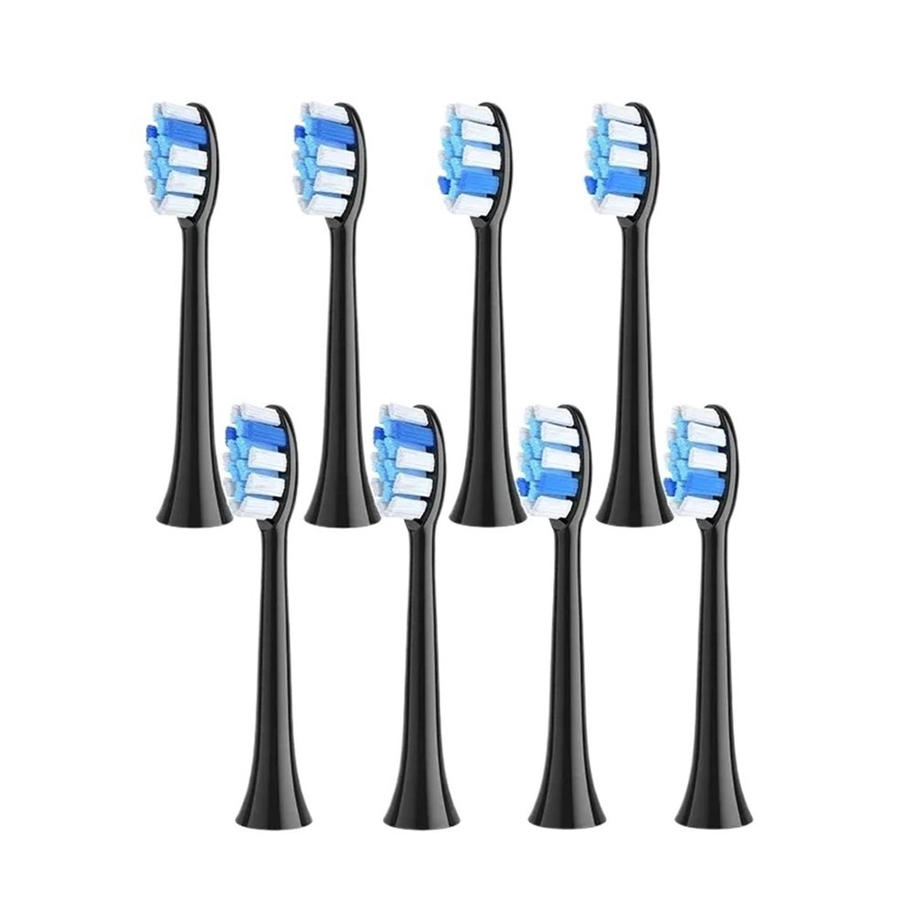 4/8/16pcs Electric Toothbrush HeadsCompatible for Fairywill P11 T9 P80(8BLACK)