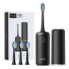 4/8/16pcs Electric Toothbrush HeadsCompatible for Fairywill P11 T9 P80(8BLACK) view 3