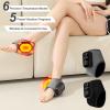3 in 1 Foot Massager, Rechargeable Ankle and Heel Feet Massager, Heated Feet Pad with 5 Massage Modes & 6 Heat Levels, Portable Cordless Therapy Foot Massagers for Pain and Circulation (Grey, 2PCS) view 4