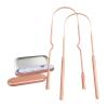 1/3Pcs Tongue Scraper with Metal Box Cleaner Brush Cleaning Tounge 3 Styles(Rose Gold Box Set 1) view 2