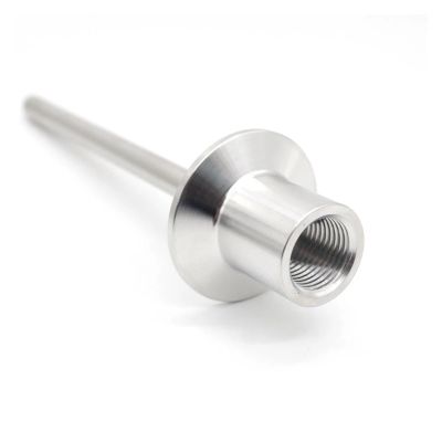 HDKYSWBUEJ Stainless Thermowell with Clamp 50.5mm and Female NPT 1/2" SS304 Thermometric Well for Temperature Sensors L=12"
