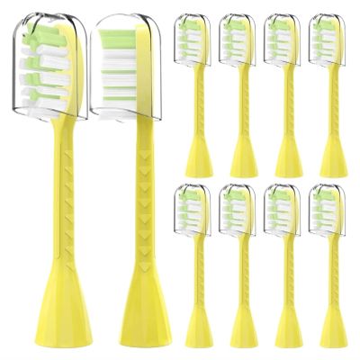 10Pack Toothbrush Replacement Heads Compatible for Philips One Series Sonicare(Mango Yellow)