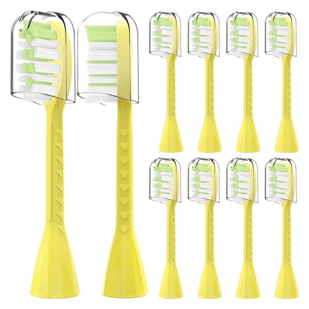 10Pack Toothbrush Replacement Heads Compatible for Philips One Series Sonicare(Mango Yellow)