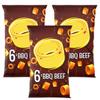 BBQ Beef Flavour Hoops Multipack Crisps, 6 x 24g, 3 Pack, Cooked with Sunflower Oil, No Artificial Flavours or Colours, Suitable for Vegetarians view 1