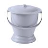Zanthicia Household Spittoon Urinal Container with Robust Easy Handling and Stability Everyone At Home Or Outdoors Chamber Pot Urine Toilets Urine Bottle Container , Gray , 23.7x23x19cm view 4